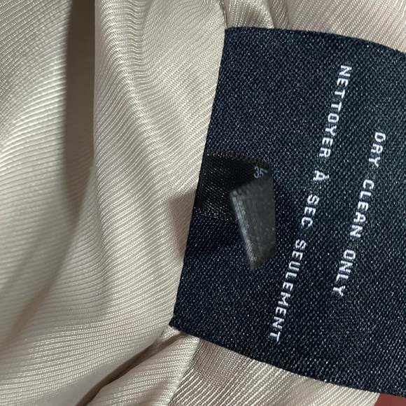 Cole Haan Slick Wrap Coat wool blend size 14 bone color - Picture 6 of 10